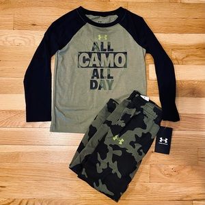 UA Boys Camo Jogger Set